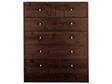CHEST OF DRAWERS,  Dark wood chest of drawers - nearly....